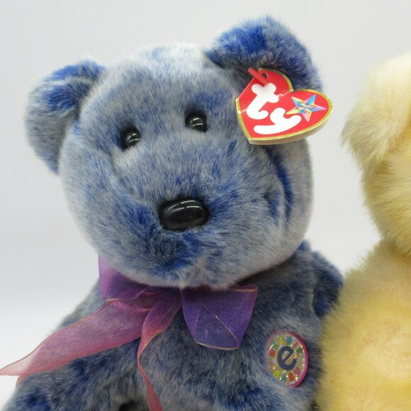 Vintage Ty Classics Bears Butterbeary the Yellow Bear Buddy “Periwinkle" - Picture 5 of 13